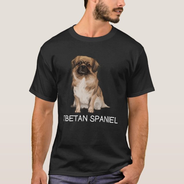 T-shirt Chien fou d'Espagne tibétain (Devant)