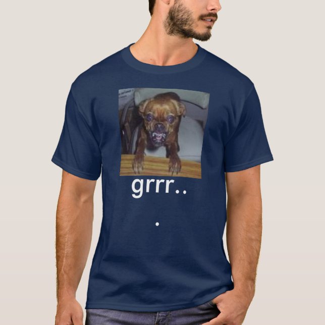T-shirt chien fou, grrr… (Devant)