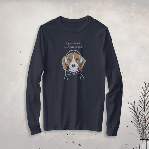 T-shirt Chien frais avec Bubblegum mignon Beagle amusant