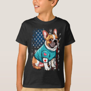 T-shirt Chien Français Bulldog J'aime maman Tattoo Aimer d