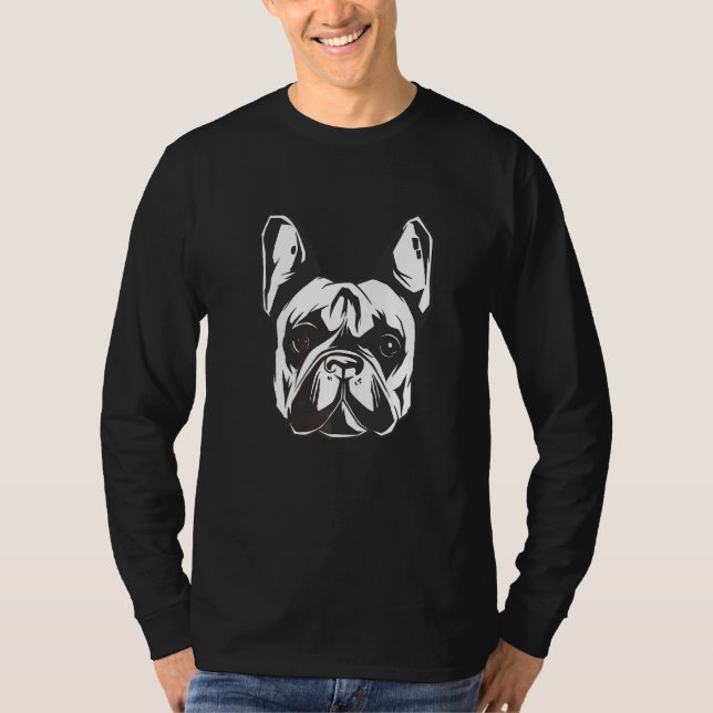 T-shirt Chien français mignon Chien Français Propriétaire  (Devant)