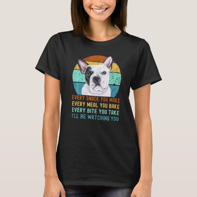 T-shirt Chien Français Ou Français De Chien À Balle Chaque (Devant)