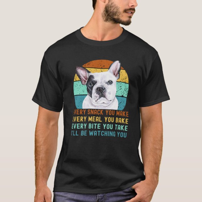 T-shirt Chien Français Ou Français De Chien À Balle Chaque (Devant)
