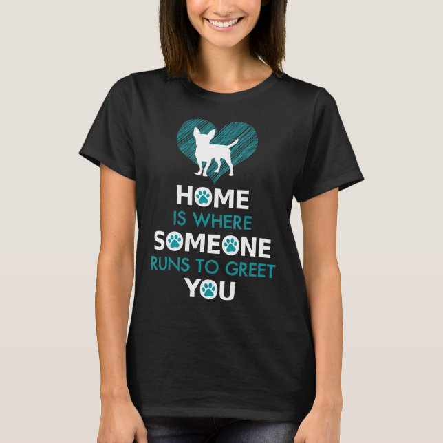 T-shirt Chien Funny Home Avec Chien (Devant)