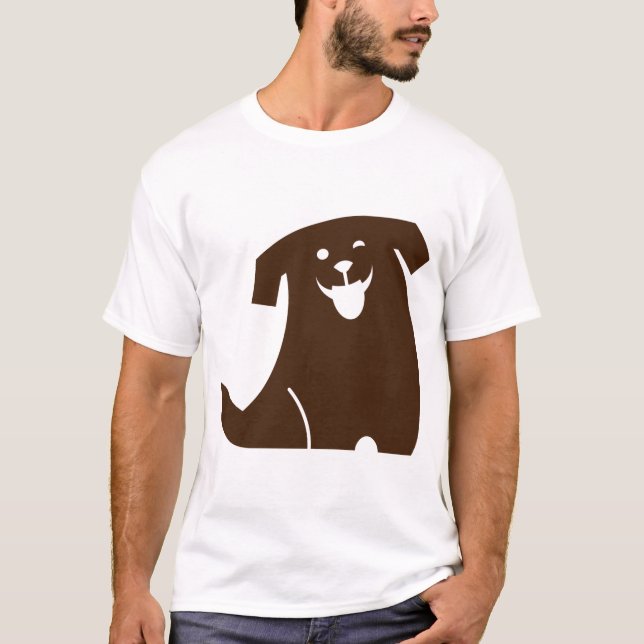 T-shirt chien gai (Devant)
