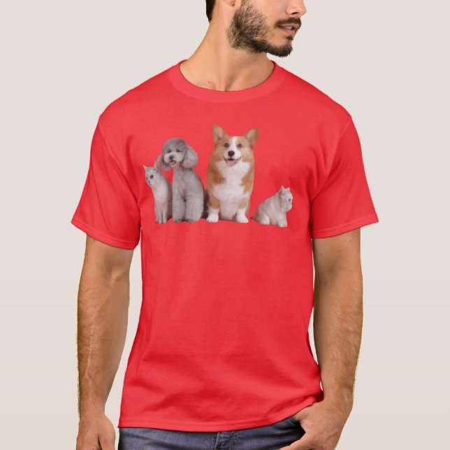 T-shirt chien garçon ami (Devant)