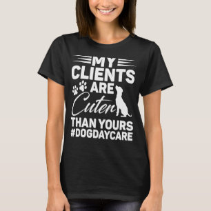 T-shirt Chien Garderie Jouer Fournitures Centre Doggie Gar