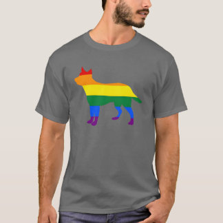 T-shirt Chien gay pride Australian Cattle Chien Rainbow Dr
