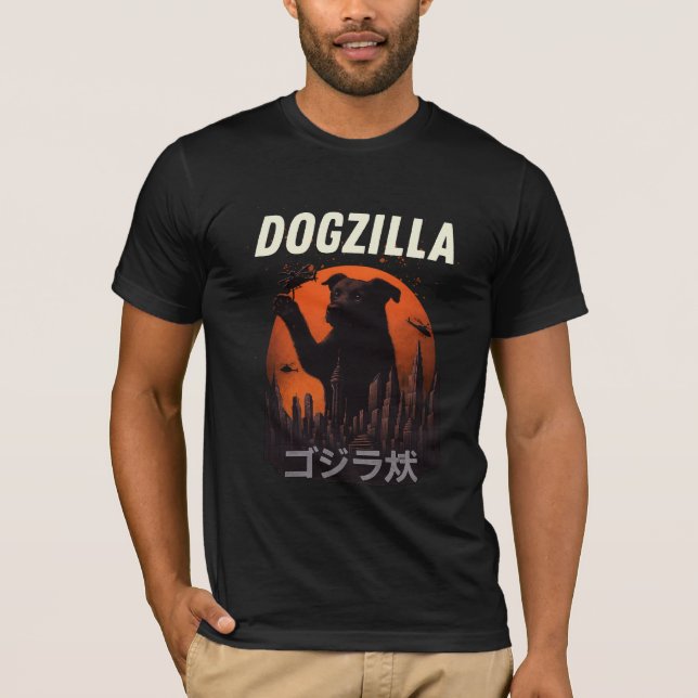 T-shirt Chien géant Dogzilla Funny (Devant)
