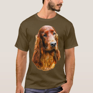 T-shirt Chien glamour de Setter irlandais