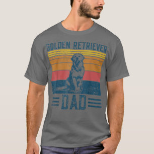 T-shirt Chien Golden Papa Vintage Golden Retriever Papa