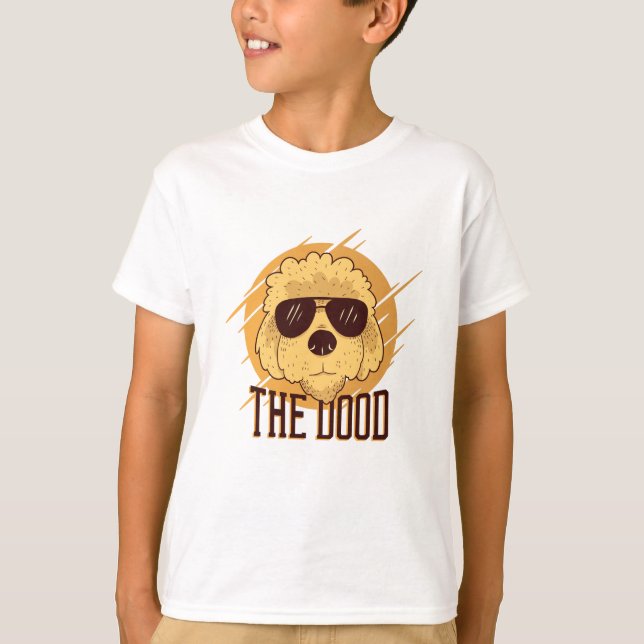 T-shirt Chien Goldendoodle cool (Devant)