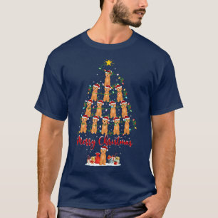 T-shirt Chien Goldendoodle correspondant au Père Noël Gold