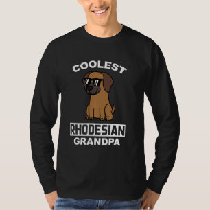 T-shirt Chien grand-père Rhodesian Ridgeback le plus frais