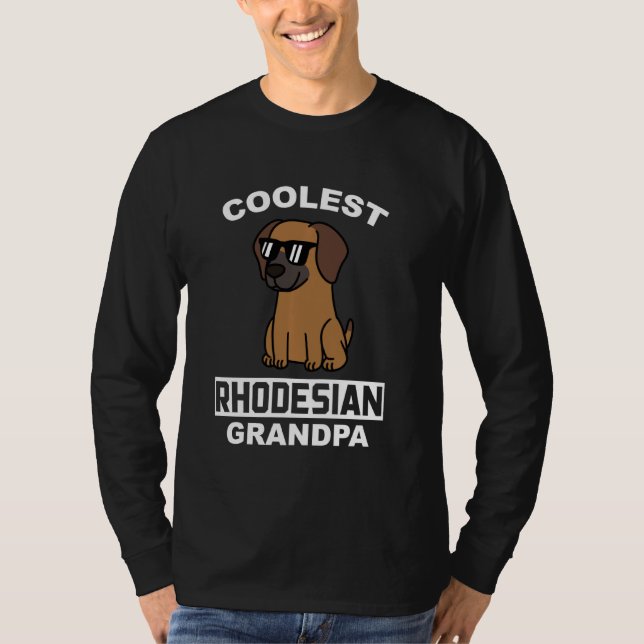 T-shirt Chien grand-père Rhodesian Ridgeback le plus frais (Devant)