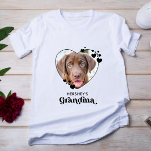 T-shirt Chien GRANDMA Personalized Heart Amoureux des chie