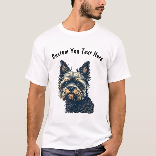 T-shirt Chien Griffon de Bruxelles personnalisable (Devant)