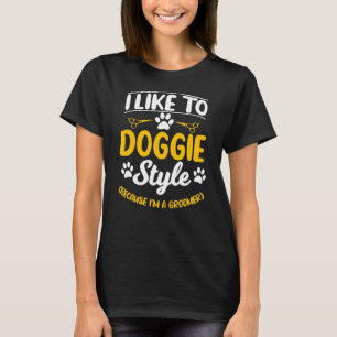 T-shirt Chien Groomer Animaux de compagnie Grossissant Fur