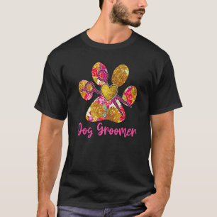 T-shirt Chien Groomer Paw Shears Animaux de compagnie Femm