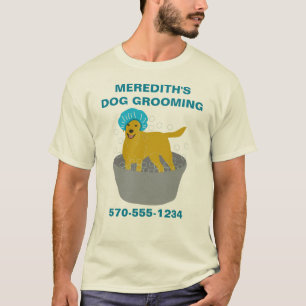 T-shirt Chien Grooming Business Dog Groomers Personnalisé