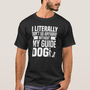 T-shirt Chien Guide - Malvoyant Braille Aveugle Handicapé
