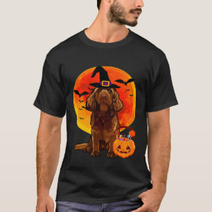 T-shirt Chien Halloween Sussex Espagnol Jack-o'-lantern Pu