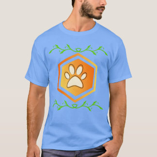 T-shirt Chien Hand fille rétro