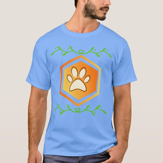 T-shirt Chien Hand fille rétro (Devant)