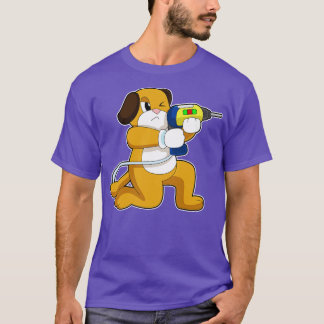 T-shirt Chien Handyman Drill