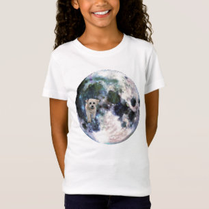 T-Shirt Chien Havanais Tee - shirt de la fille en orbite a
