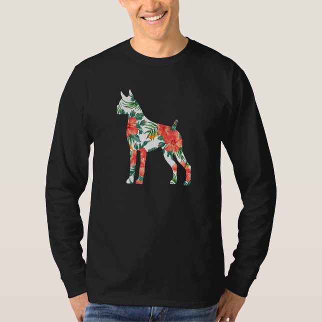 T-shirt Chien hawaïen de Boxer Aloha (Devant)