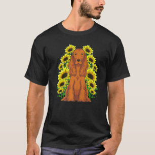T-shirt Chien Hippie Tournesol Animateur Chien Propriétair