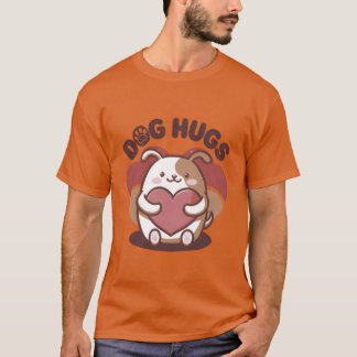 T-shirt Chien Hugs rétro vintage