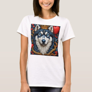 T-shirt Chien husky