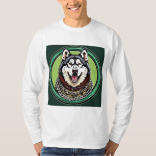 T-shirt Chien husky