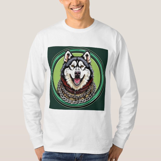 T-shirt Chien husky (Devant)