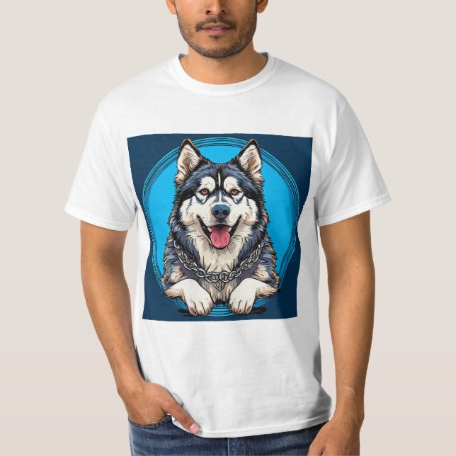 T-shirt Chien husky (Devant)