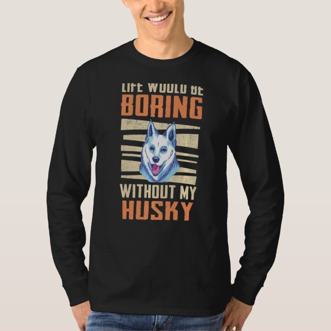 T-shirt Chien Husky Siberian Husky (Devant)