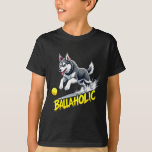 T-shirt Chien Husky Sibérien Ballaholique Drôle Chassant B