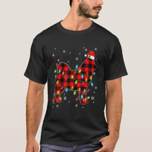T-shirt Chien Husky Sibérien de Noël Guirlande de Noël à c