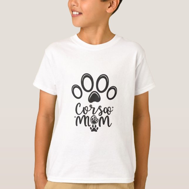 T-shirt chien inspiré, fille Will, chemises corso, corso m (Devant)