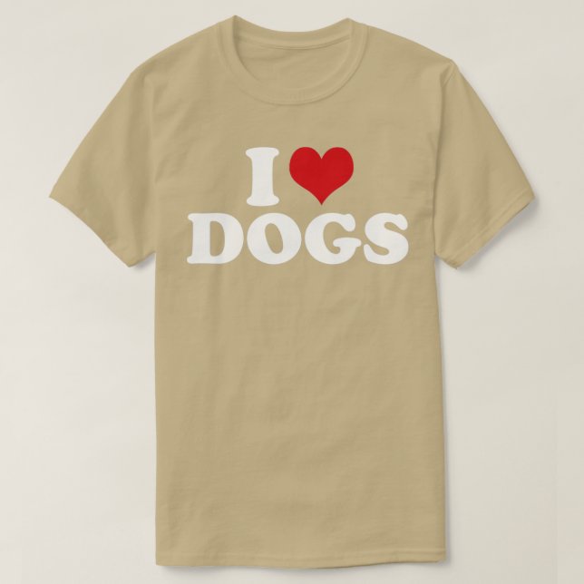 T-shirt Chien J'aime Chiens1 (Design devant)