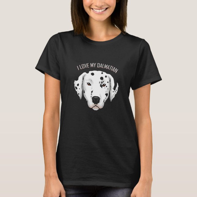T-shirt Chien J'Aime Ma Dalmatie (Devant)