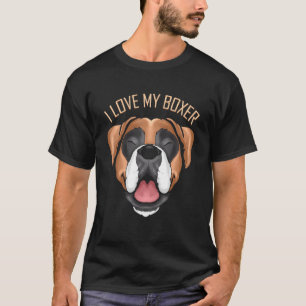 T-shirt Chien J'Aime Mon Boxer