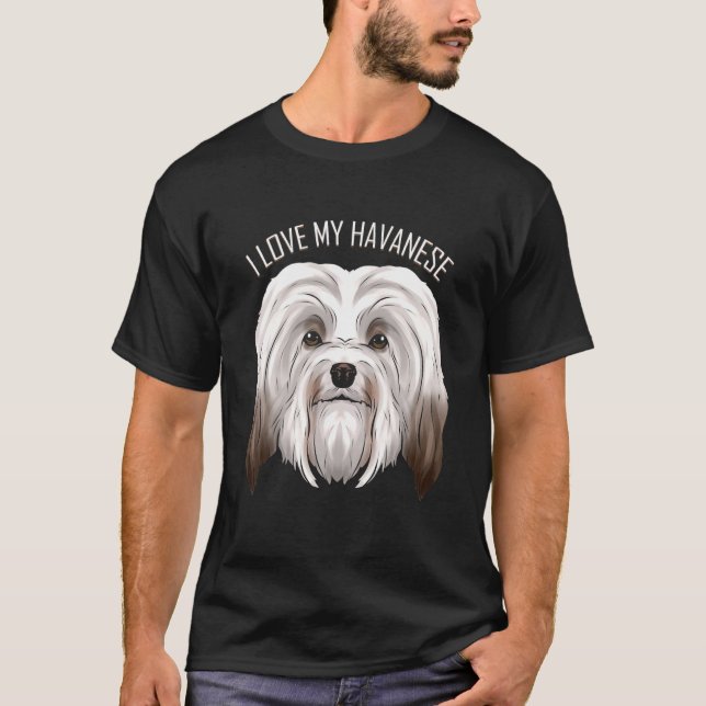T-shirt Chien J'Aime Mon Havanais (Devant)