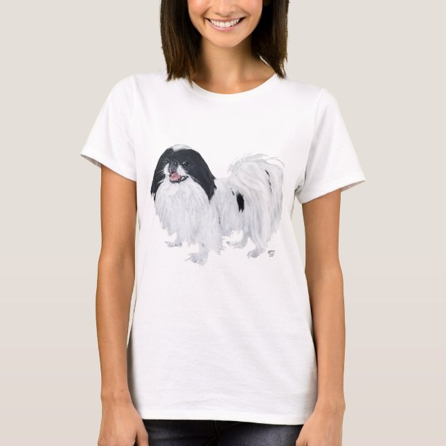 T-shirt Chien Japonais Chin (Devant)
