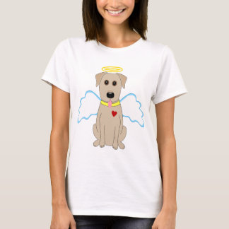 T-shirt Chien jaune d'ange de laboratoire