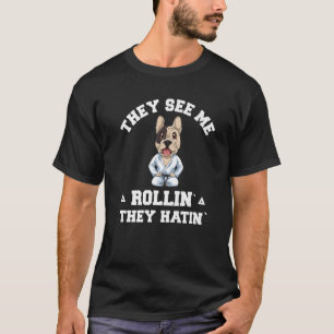 T-shirt Chien Jiu Jitsu Rollin BJJ Grappling