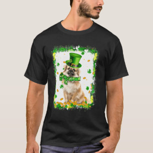 T-shirt Chien Jour de la Saint Patrick irlandais cha tibét