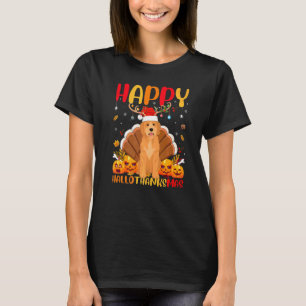 T-shirt Chien  Joyeux Goldendoodle Chien Hellothanksmas